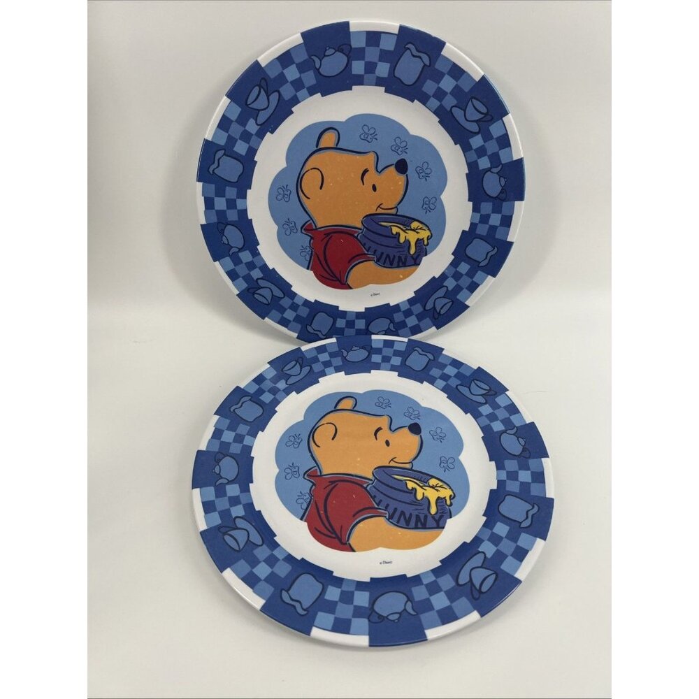 Lot Of 2 Disney Winnie The Pooh Plates 11" Zak Designs